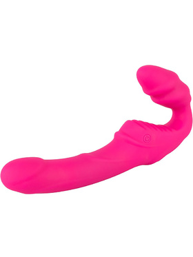 You2Toys: Vibrating Strapless Strap-On, Double Teaser, rosa