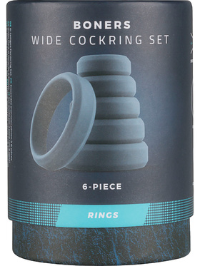 Boners: Wide Cockring Set, 6-pack