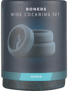 Boners: Wide Cockring Set, 3-pack