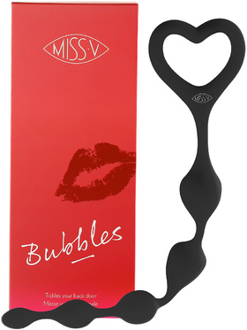 Miss V: Bubbles, Anal Beads, svart
