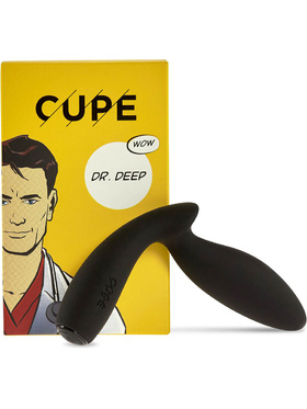 Cupe: Dr. Deep, Vibrating Anal Plug, svart