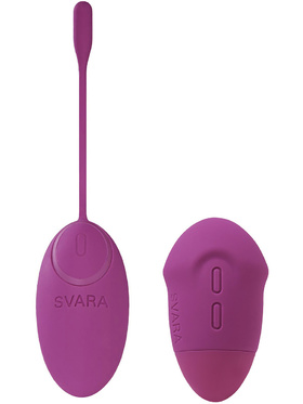 Svara: Zirra, Vibrating Egg with Remote, lila