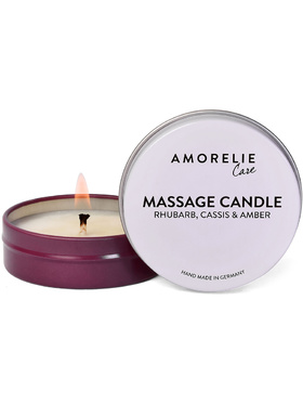 Amorelie Care: Massage Candle, Rhubarb, Cassis & Amber, 43 ml