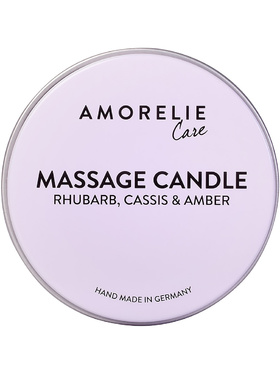 Amorelie Care: Massage Candle, Rhubarb, Cassis & Amber, 43 ml