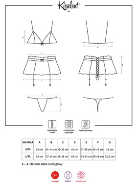 Obsessive: Kisselent Set, 3 pieces, svart