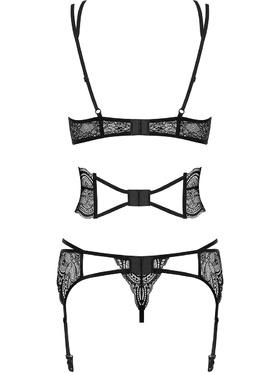 Obsessive: Frivolla Set, 4 pieces, svart