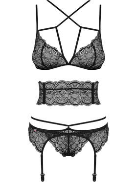 Obsessive: Frivolla Set, 4 pieces, svart