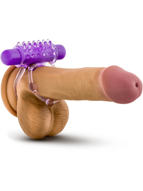 Blush: The Player, Vibrating Double Strap Cock Ring, lila
