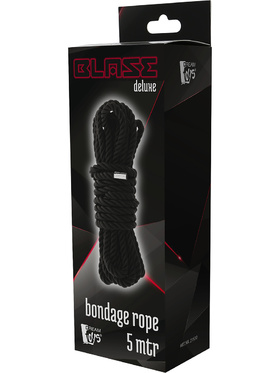 Dream Toys: Blaze, Deluxe Bondage Rope, 5m, svart