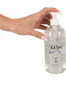 Just Glide Anal: Vattenbaserat Glidmedel, 500 ml