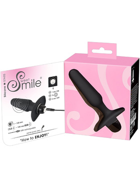 Sweet Smile: Recharbeable Butt Plug, svart