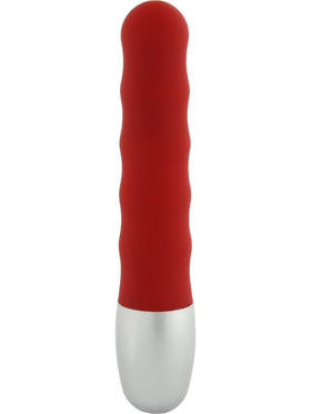 SevenCreations: Discretion Ribbed, Minivibrator, röd