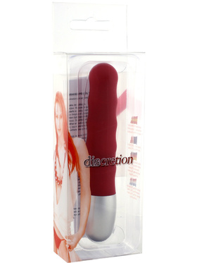 SevenCreations: Discretion Ribbed, Minivibrator, röd