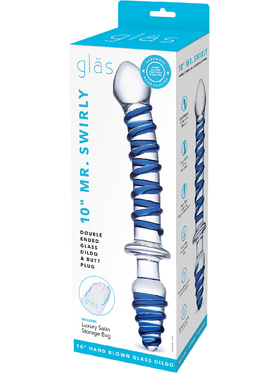 Gläs: Mr. Swirly, Double Ended Glass Dildo & Butt Plug