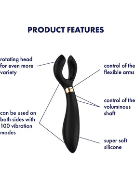 Satisfyer: Endless Fun, Multi Vibrator, svart