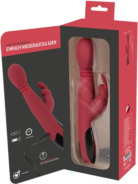 You2Toys: Silicone Rabbit Vibrator, röd