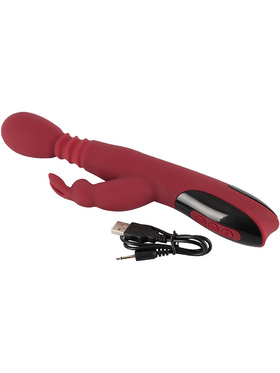 You2Toys: Silicone Rabbit Vibrator, röd