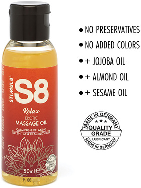 Stimul8: S8 Erotic Massage Oil, 3x50 ml