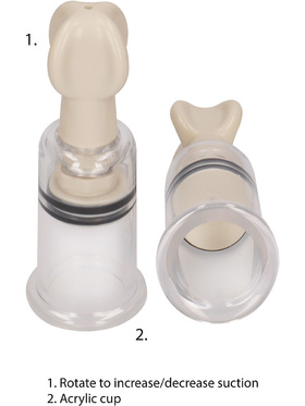 Pumped: Nipple Suction Set, small, transparent