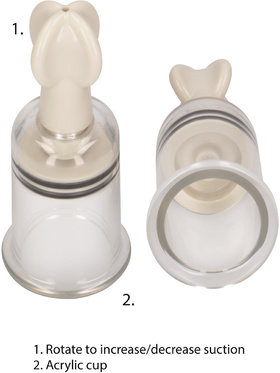 Pumped: Nipple Suction Set, medium, transparent