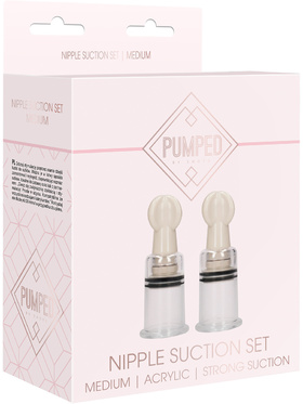 Pumped: Nipple Suction Set, medium, transparent