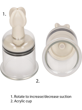 Pumped: Nipple Suction Set, large, transparent