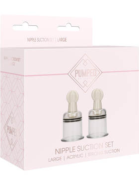 Pumped: Nipple Suction Set, large, transparent