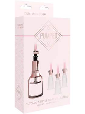 Pumped: Clitoral & Nipple Pump Set, medium, rosa