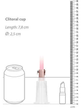 Pumped: Clitoral & Nipple Pump Set, medium, rosa