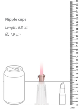 Pumped: Clitoral & Nipple Pump Set, medium, rosa