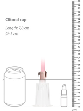 Pumped: Clitoral & Nipple Pump Set, large, rosa