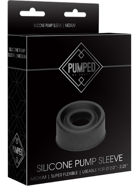 Pumped: Silicone Pump Sleeve, medium, svart