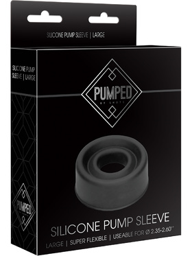 Pumped: Silicone Pump Sleeve, large, svart