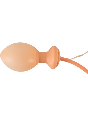 You2Toys: Fanny Hill's Inflatable & Vibrating Butt Plug, hudfärgad