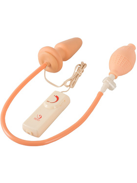 You2Toys: Fanny Hill's Inflatable & Vibrating Butt Plug, hudfärgad