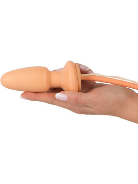 You2Toys: Fanny Hill's Inflatable & Vibrating Butt Plug, hudfärgad