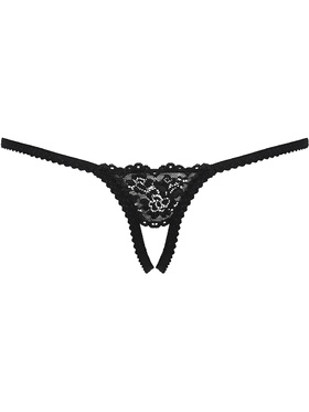 Obsessive: 852-THC-1, Crotchless Thong, svart