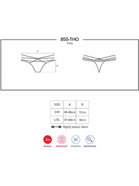 Obsessive: 855-THO-1 Thong, svart