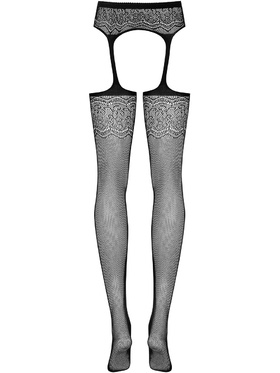 Obsessive: S207 Garter Stockings, svart