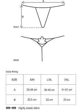 Obsessive: Luiza Thong, röd