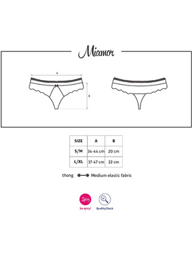 Obsessive: Miamor Panties, svart