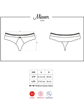 Obsessive: Miamor Panties, turkos, S/M