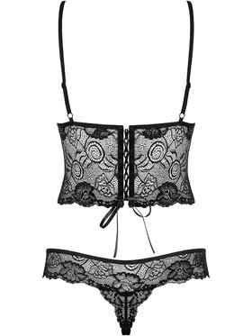 Obsessive: Alluria, Underwire Teddy, svart