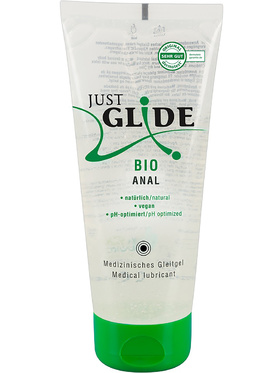 Just Glide Bio Anal: Vattenbaserat glidmedel, 200 ml