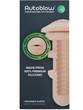 Autoblow A.I: Silicone Mouth Sleeve, ljus