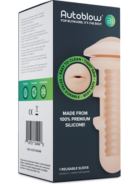 Autoblow A.I: Silicone Mouth Sleeve, ljus