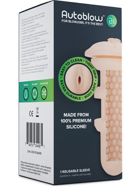 Autoblow A.I: Silicone Vagina Sleeve, ljus