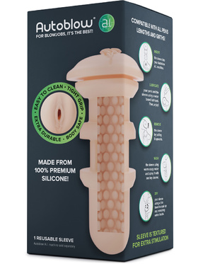 Autoblow A.I: Silicone Vagina Sleeve, ljus