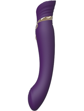 Zalo: Queen Set, G-spot PulseWave Vibrator with Suction Sleeve, lila