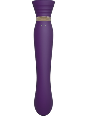 Zalo: Queen Set, G-spot PulseWave Vibrator with Suction Sleeve, lila